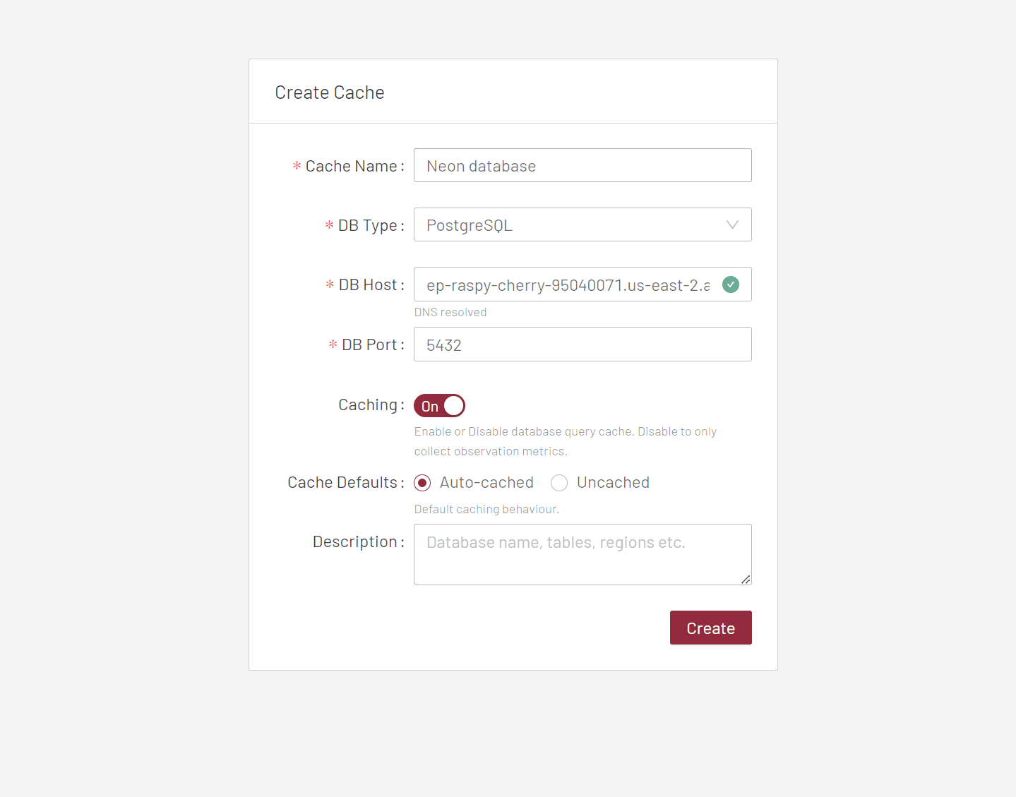 Create a PolyScale cache